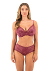 Fantasie Fusion Lace Padded Plunge Bra, Rosewood