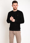 Farah Galli Twill Crew Neck Sweatshirt, Black