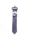 Fletcher’s Gallery Ditsy Floral Print Tie & Pocket Square Set, Blue