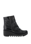 Fly London Metallic Wedge Ankle Boots, Black