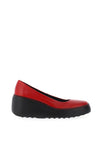 Fly London Wedge Heel Shoes, Red