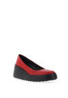 Fly London Wedge Heel Shoes, Red