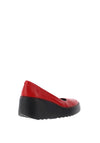 Fly London Wedge Heel Shoes, Red