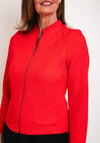 Frank Walder Textured Short Jacket, Red