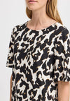 Fransa Savoy Leopard Print T Shirt, Multi