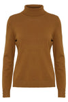 Fransa Clia Roll Neck Knit Sweater, Mustard Yellow