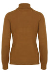 Fransa Clia Roll Neck Knit Sweater, Mustard Yellow