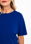 Fransa Basic T-Shirt, Royal Blue