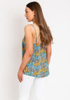 Fransa Floral Cami Top, Blue Multi