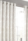 FRD Damascus Readymade Lined Eyelet Curtains 90”x 90”, Beige