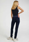 Freequent Shantal High Waisted Jeans, Dark Blue Denim