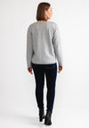 Freequent Clavra Round Neck Knit Jumper, Light Grey