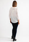 Freequent Shu Lace Trim Blouse, Off White