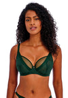 Freya Tailored High Apex Wired Bra, Deep Green