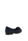 Gabor Suede Leather Bow Pumps, Dark Blue