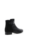 Gabor Buckle Detail Ankle Boots, Black