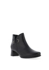 Gabor Loop Detail Heeled Ankle Boots, Black