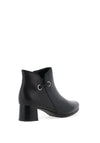 Gabor Loop Detail Heeled Ankle Boots, Black