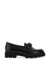 Gabor Chain Detail Loafers, Black