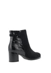 Gabor Crocodile Embossed Ankle Boots, Black