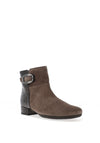 Gabor Buckle Detail Ankle Boots, Brown