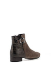 Gabor Buckle Detail Ankle Boots, Brown