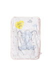 Sheelin Soft Fleece Elephant Baby Blanket, Cream