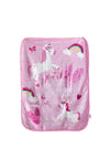 Sheelin Soft Fleece Unicorn Baby Blanket, Pink