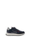 Geox Boys Briezee J36GMA Velcro Strap Trainers, Navy