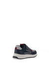 Geox Boys Briezee J36GMA Velcro Strap Trainers, Navy