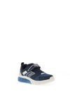 Geox Boys Ciberdron Mesh Light Up Trainer, Navy