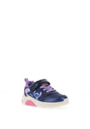 Geox Girls Fadinlight J46M4B Velcro Strap Trainers, Navy