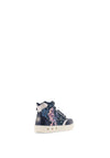 Geox Girl Skylin Elsa High Top Light Up Trainer, Navy