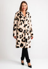 Gerry Weber Wool Blend Leopard Coat, Beige