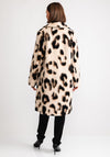 Gerry Weber Wool Blend Leopard Coat, Beige