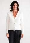 Gerry Weber Collared Button Up Cardigan, Cream