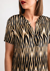 Gerry Weber Chevron V Neck Top, Black