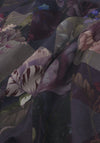 Graham & Brown Timepiece Floral Lined Eyelet Curtains 90” x 90”, Amethyst