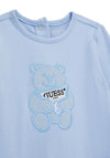 Guess Baby Boy Teddy Logo Babygrow, Blue