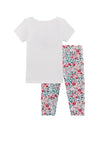 Guess Baby Girl Floral Legging and Tee Set, White Multi