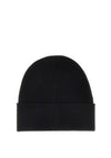 Guess Embossed Ribbed Beanie, Black