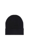 Guess Embossed Ribbed Beanie, Black