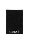 Guess Logo Ribbed Hat and Scarf Gift Set, Black