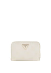 Guess Cresidia Medium Zip Around Wallet, Off White