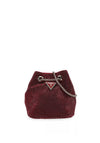 Guess Zalina Rhinestone Encrusted Pouch Bag, Claret