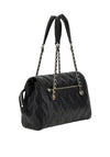 Guess Eda Chevron Stitch Shoulder Bag, Black