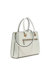 Guess Noelle Girlfriend Satchel Bag, White