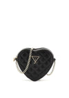 Guess Girls Heart Crossbody Bag, Black