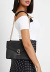 Guess Jorah Flap Over Envelope Crossbody Bag, Black