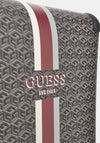 Guess Wilder G Cube 28” 8-Wheeler Spinner Suitcase, Grey and Red